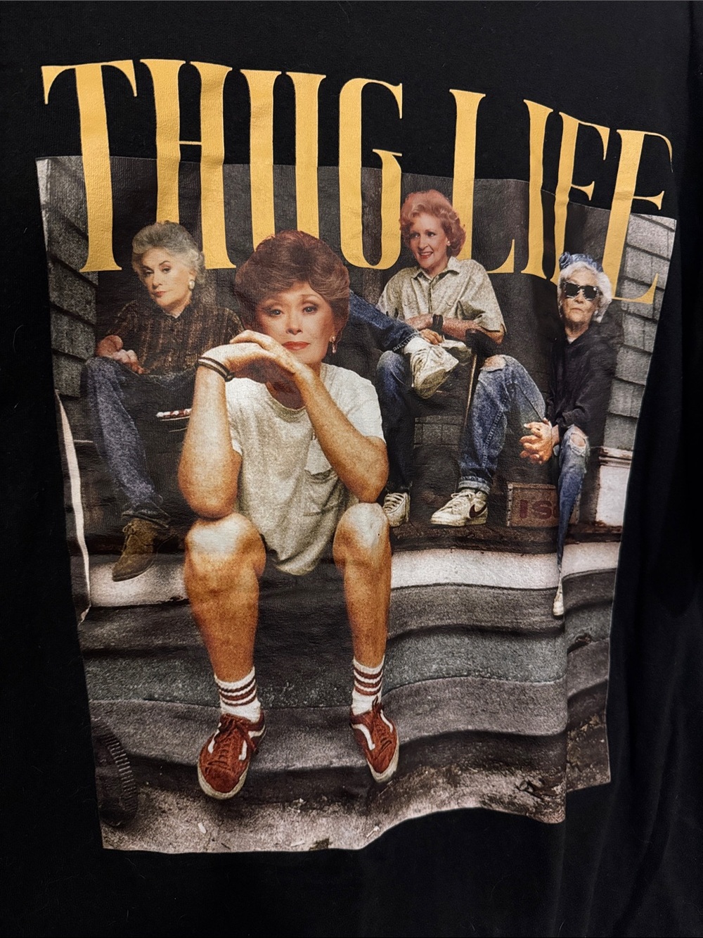 Golden Girls Graphic Tee Funny Retro TV Show Shirt Black Unisex - Picture 2 of 3